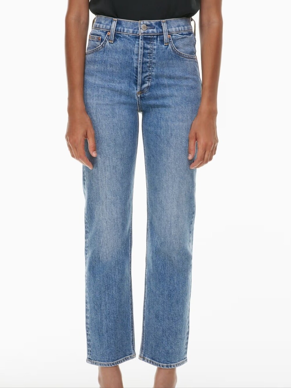 Denim Forum Aritzia The Arlo Hi-Rise Straight Jean Womens Size 26